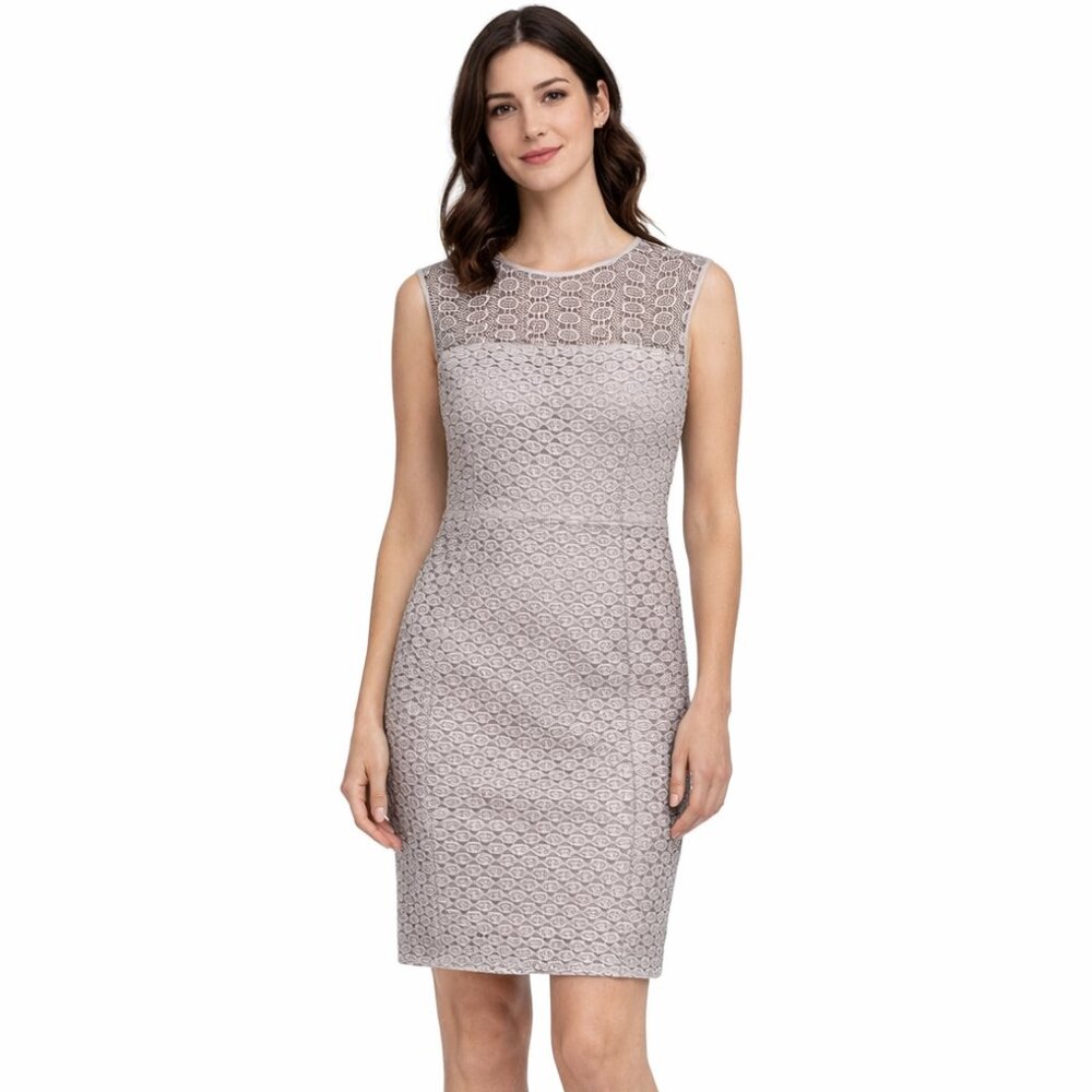 Diane Von Furstenberg nude tone cocktail dress size 2